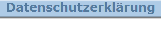 Datenschutzerkl�rung